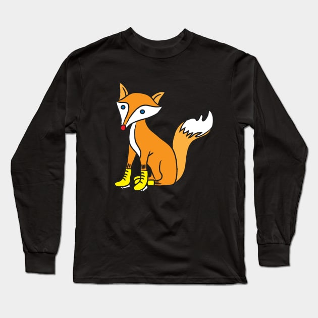 Cute fox Long Sleeve T-Shirt by martinussumbaji